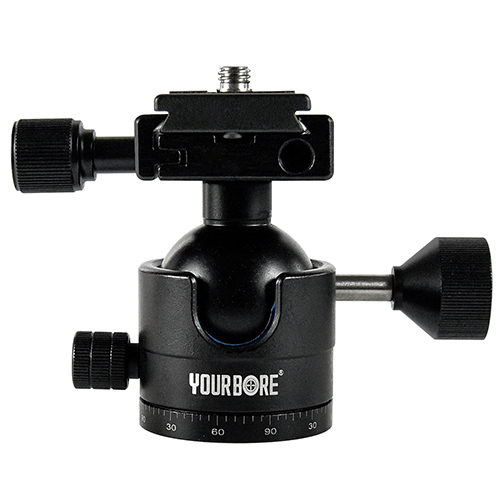 Hàm Đôi Đóng Súng Đèn Chụp Chân Đế Tripod Với Arca Thụy Sĩ Đường Sắt Hướng Dẫn Lỗ Vít, Chân Bóng Đầu Chân Đế