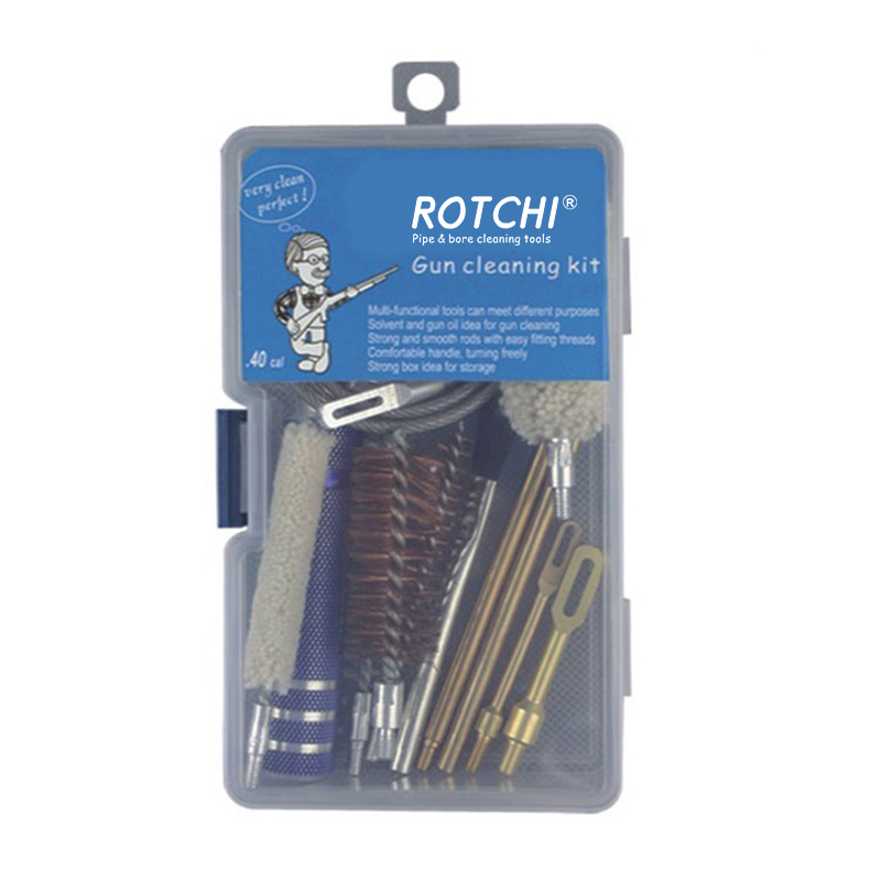 Bộ dụng cụ làm sạch súng đa năng Hộp nhựa đóng gói