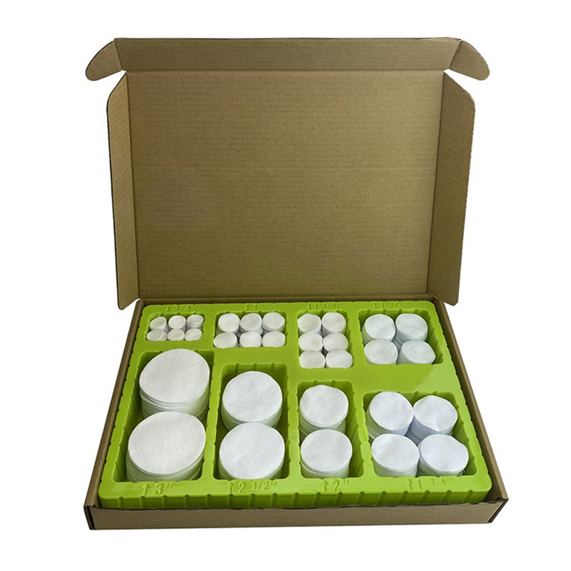 Miếng dán làm sạch súng vuông bằng vải cotton màu trắng đa năng Hộp vỉ